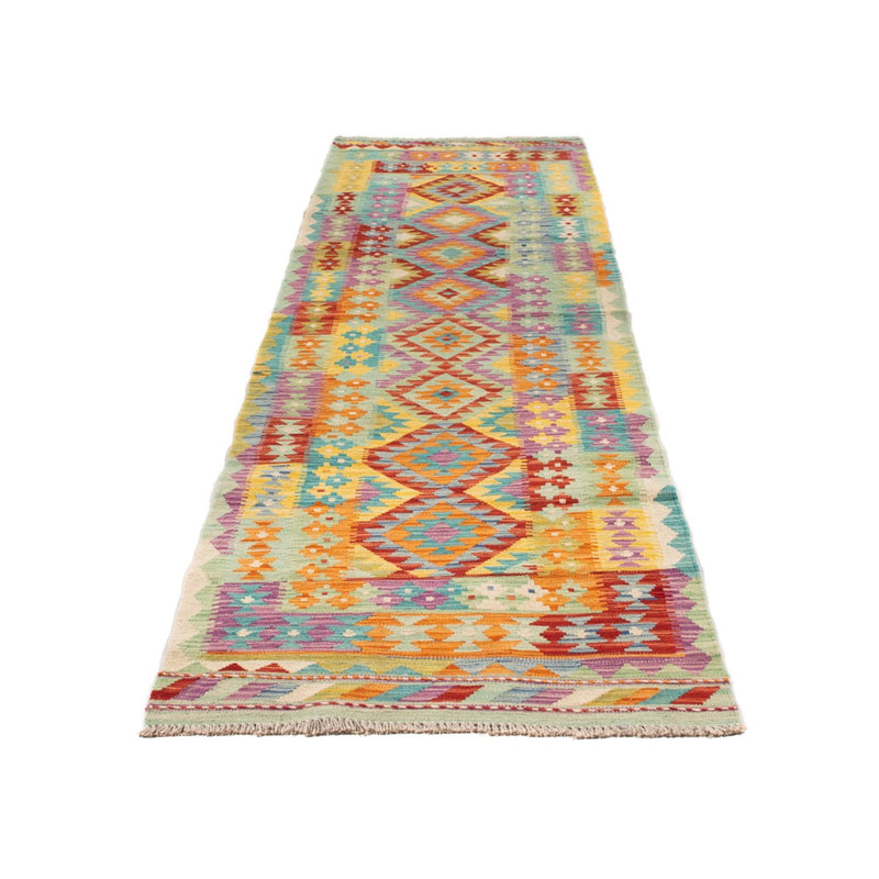 Alfombra de pasillo Alfombra Kelim - Splash - 309 x 84 cm - multicolor