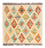 Alfombra Kelim - Splash cuadrado  - 52 x 50 cm - multicolor