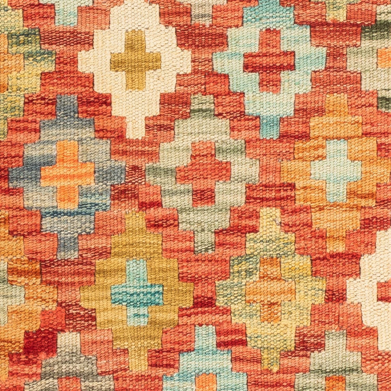 Alfombra Kelim - Splash cuadrado  - 52 x 50 cm - multicolor