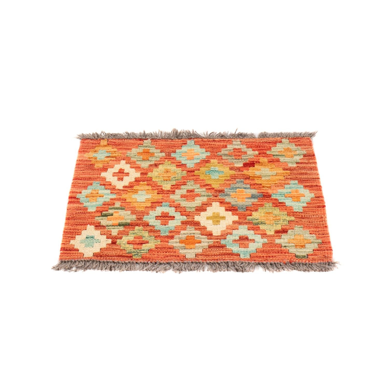 Alfombra Kelim - Splash cuadrado  - 52 x 50 cm - multicolor