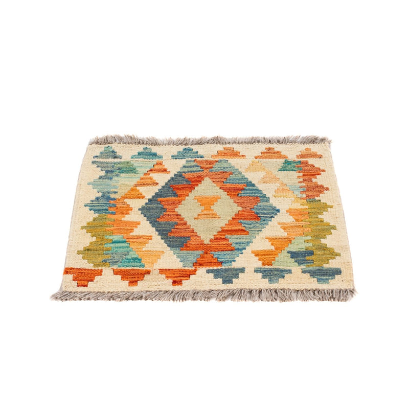 Alfombra Kelim - Splash cuadrado  - 52 x 50 cm - multicolor