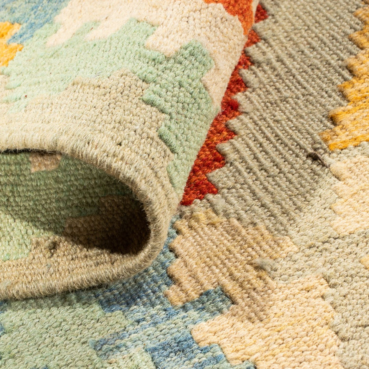 Alfombra Kelim - Splash - 89 x 63 cm - multicolor