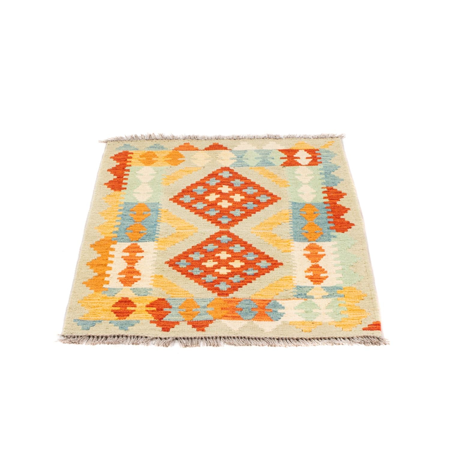 Alfombra Kelim - Splash - 89 x 63 cm - multicolor