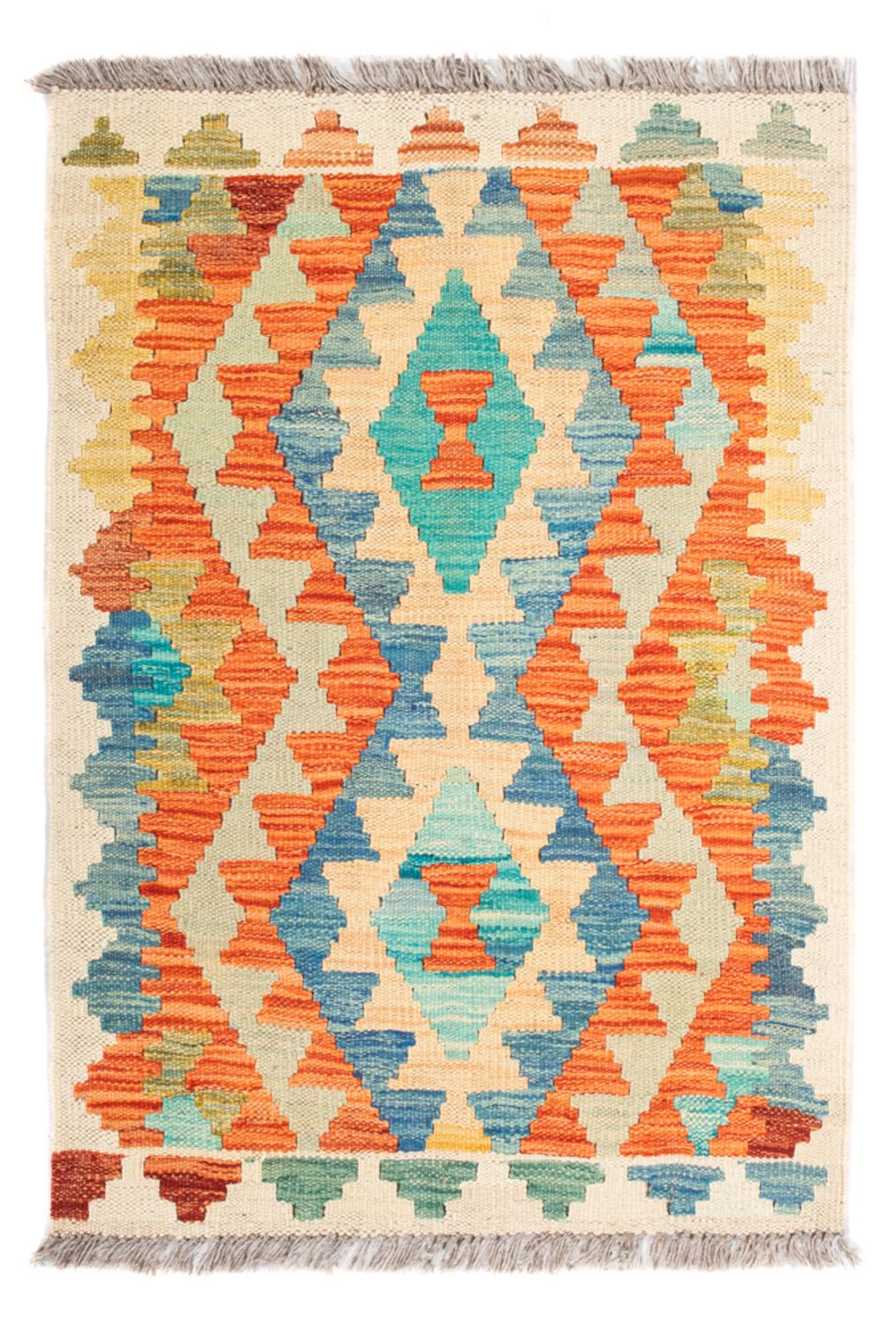 Alfombra Kelim - Splash - 89 x 63 cm - multicolor