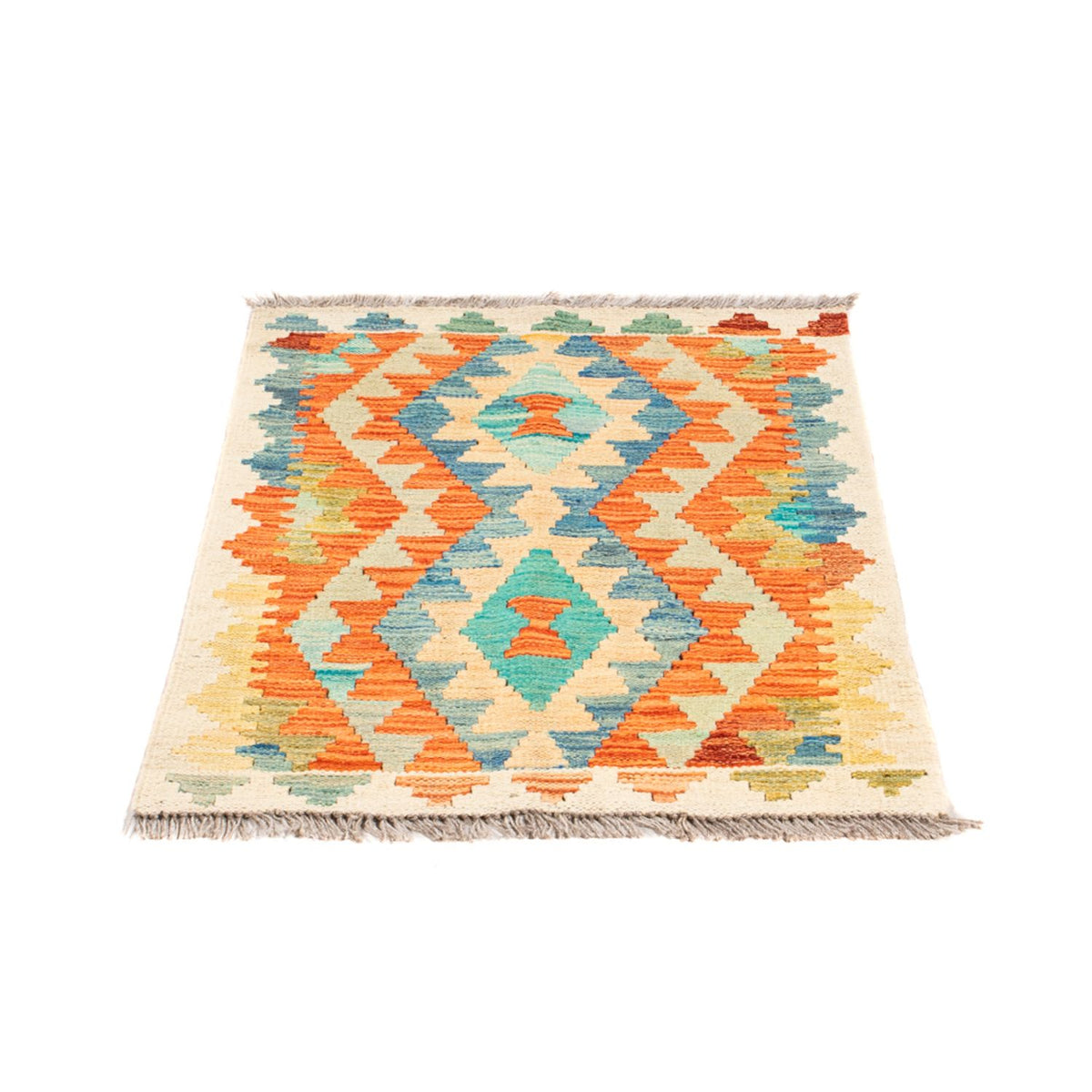 Alfombra Kelim - Splash - 89 x 63 cm - multicolor