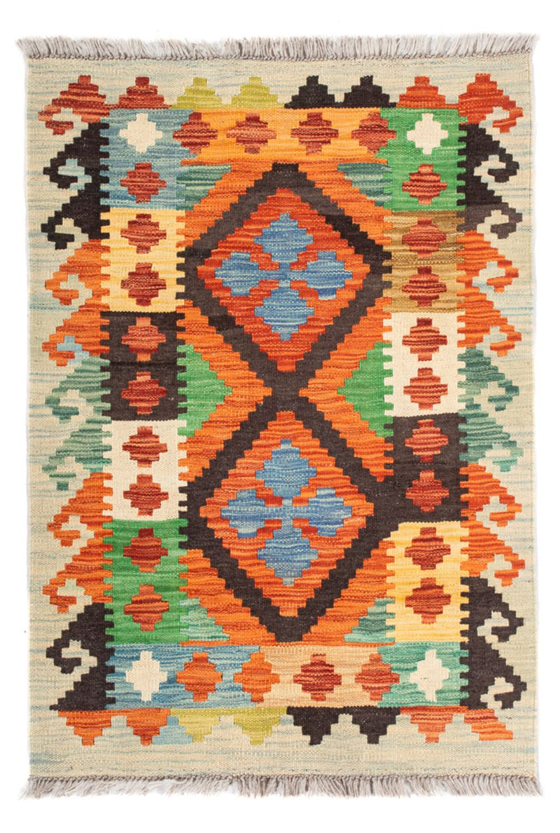 Alfombra Kelim - Splash - 89 x 63 cm - multicolor