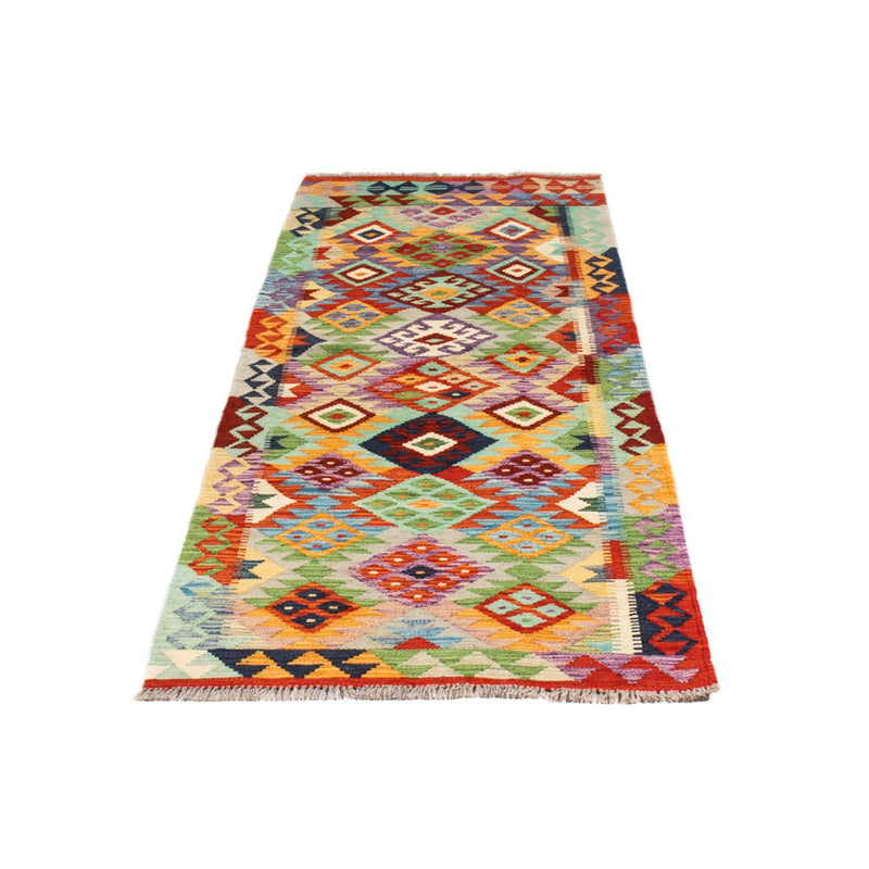 Alfombra de pasillo Alfombra Kelim - Splash - 195 x 75 cm - multicolor
