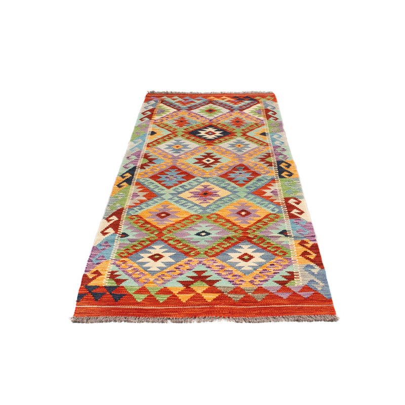 Alfombra de pasillo Alfombra Kelim - Splash - 204 x 79 cm - multicolor
