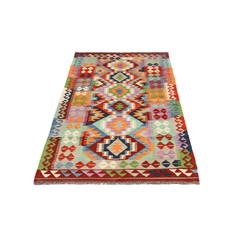 Alfombra de pasillo Alfombra Kelim - Splash - 208 x 86 cm - multicolor
