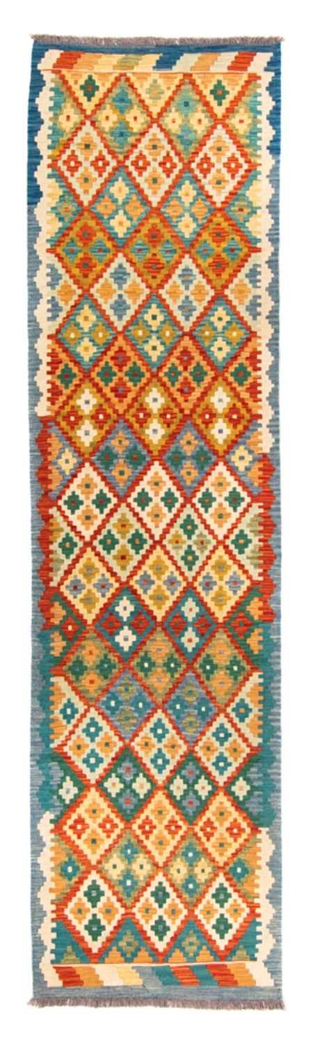 Alfombra de pasillo Alfombra Kelim - Splash - 297 x 80 cm - multicolor