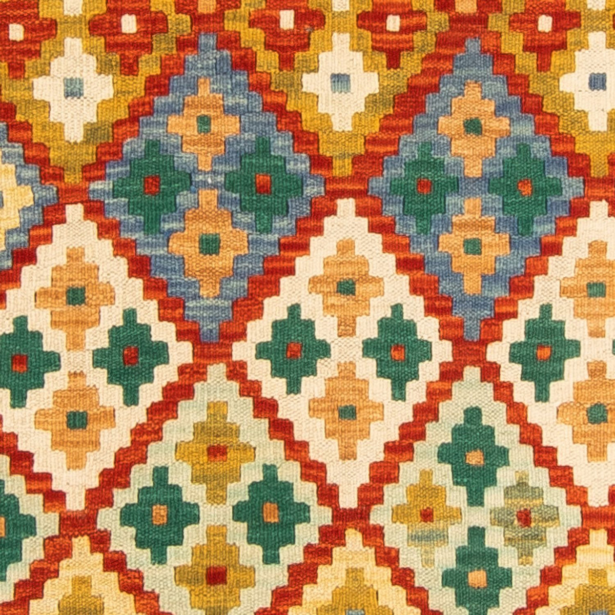 Alfombra de pasillo Alfombra Kelim - Splash - 297 x 80 cm - multicolor