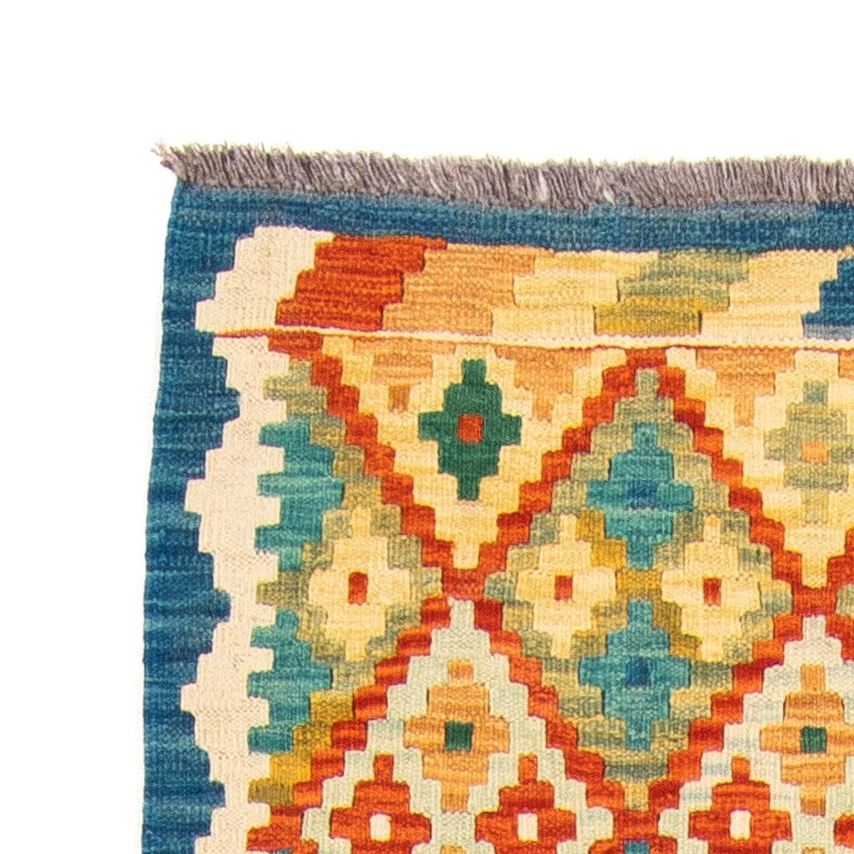 Alfombra de pasillo Alfombra Kelim - Splash - 297 x 80 cm - multicolor