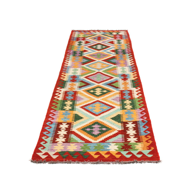 Alfombra de pasillo Alfombra Kelim - Splash - 292 x 80 cm - multicolor