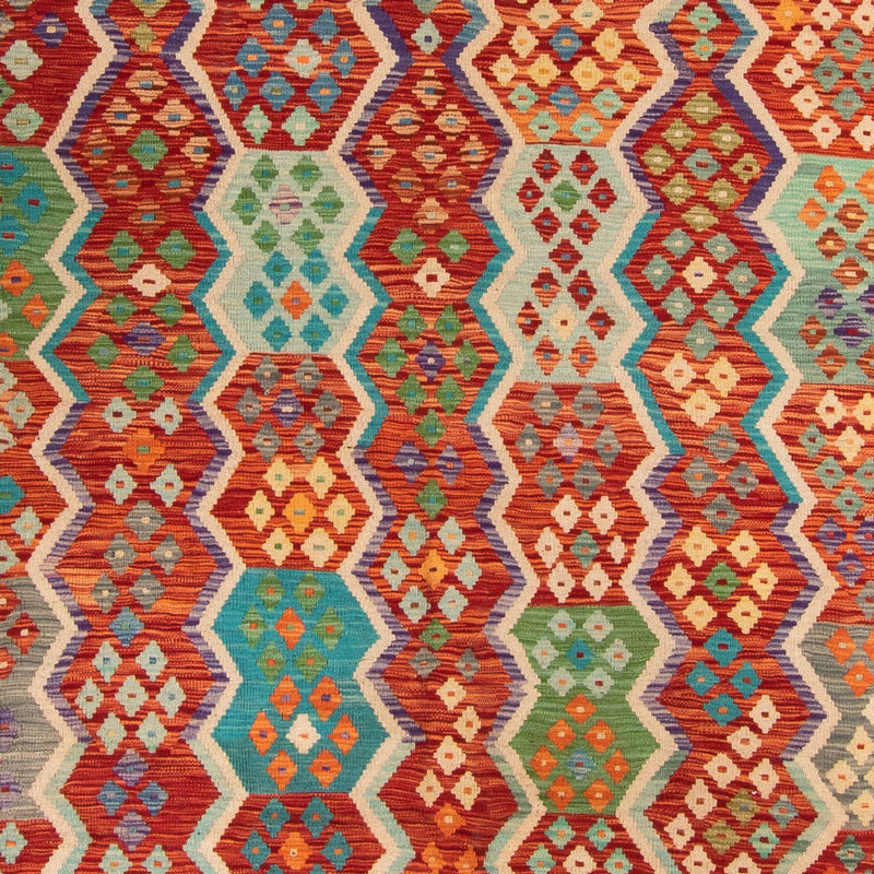 Alfombra Kelim - Splash - 359 x 247 cm - multicolor