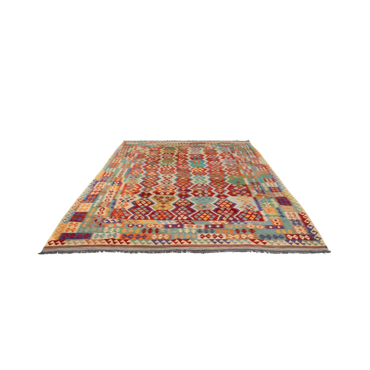 Alfombra Kelim - Splash - 359 x 247 cm - multicolor