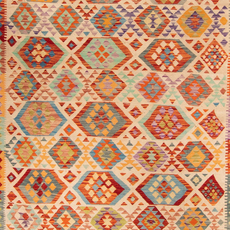 Alfombra Kelim - Splash - 401 x 303 cm - multicolor