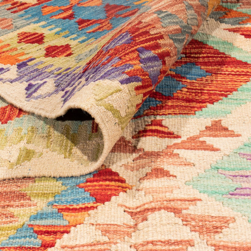 Alfombra Kelim - Splash - 401 x 303 cm - multicolor