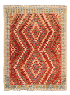 Alfombra Kelim - Splash - 193 x 148 cm - multicolor