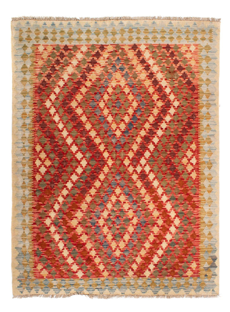 Alfombra Kelim - Splash - 193 x 148 cm - multicolor