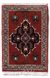 Alfombra persa - Nómada - 54 x 40 cm - multicolor