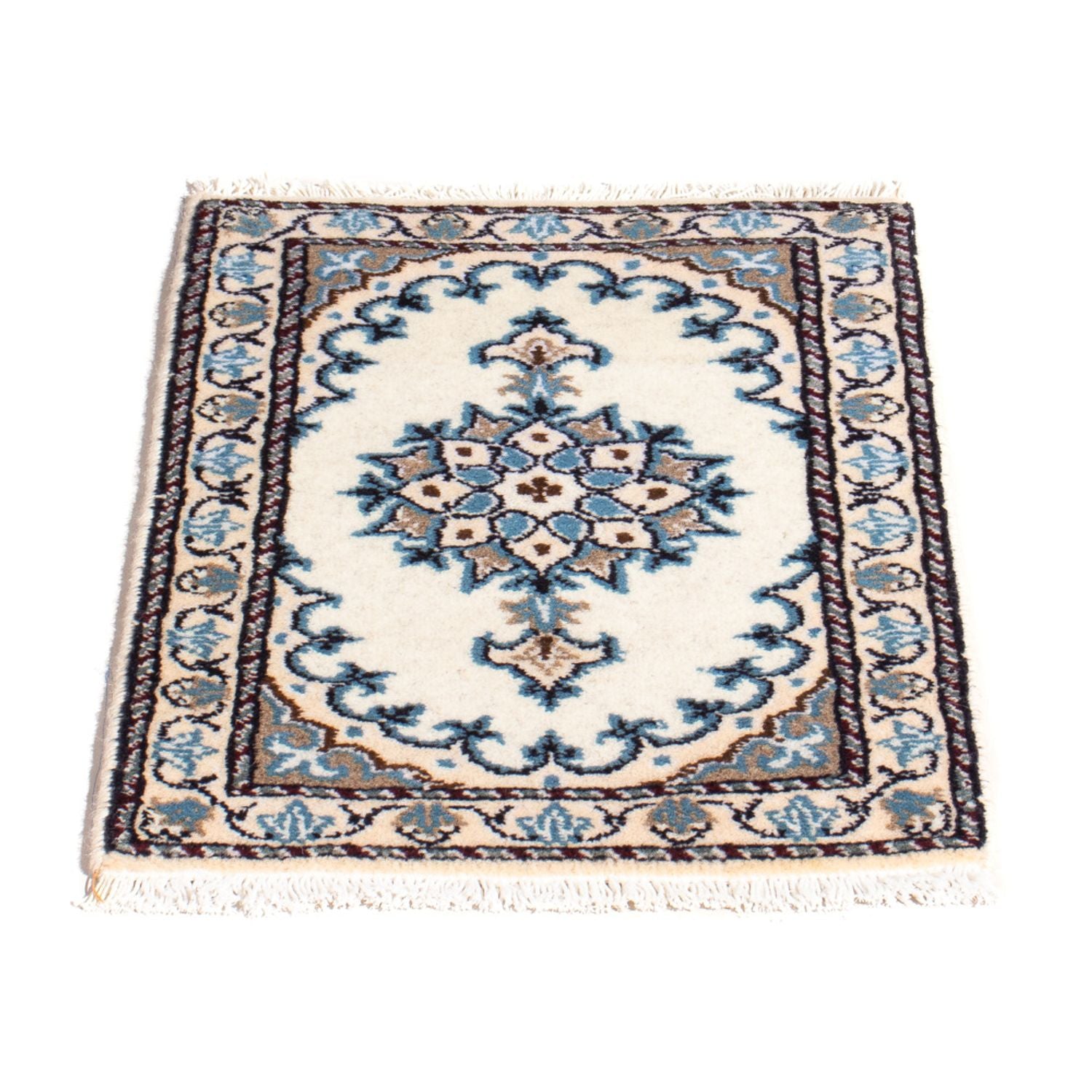 Alfombra persa - Nain - 60 x 40 cm - crema