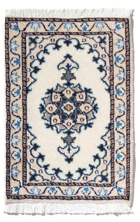 Alfombra persa - Nain - 60 x 40 cm - crema