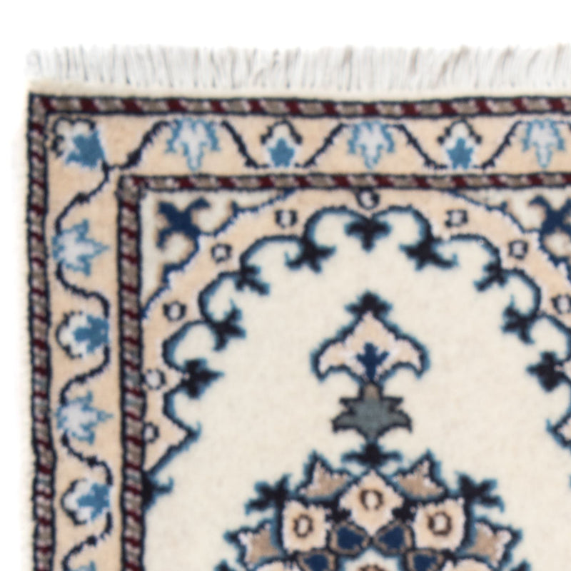Alfombra persa - Nain - 60 x 40 cm - crema