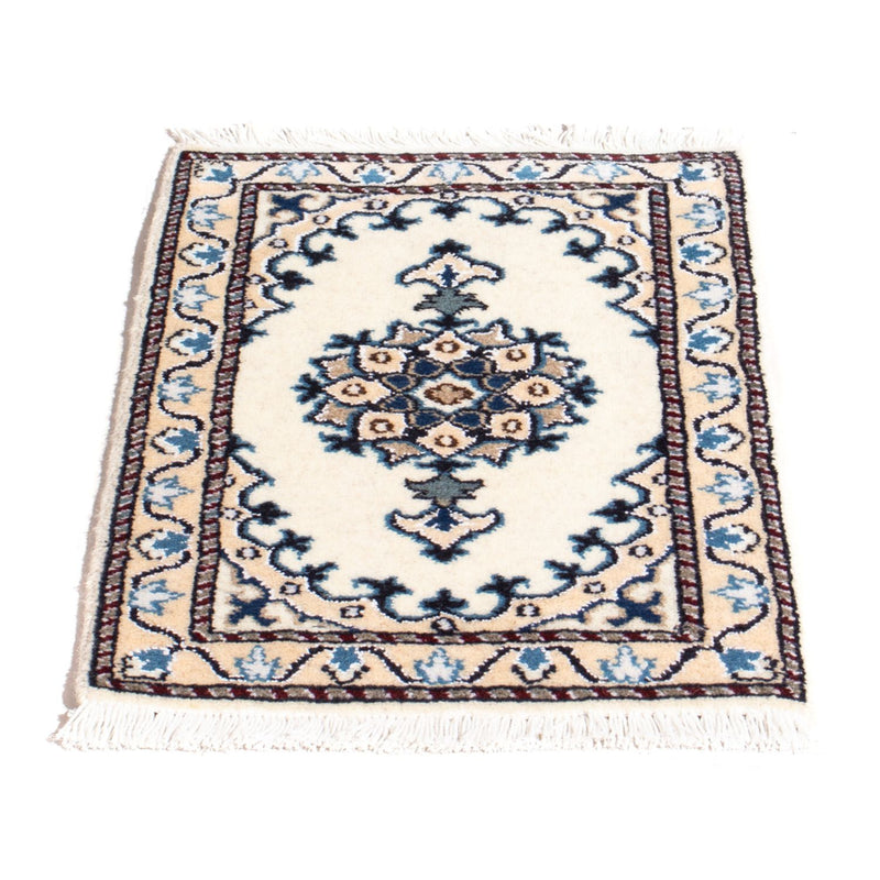 Alfombra persa - Nain - 60 x 40 cm - crema