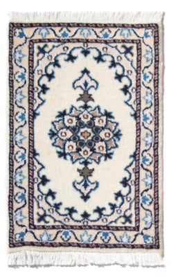 Alfombra persa - Nain - 60 x 40 cm - crema