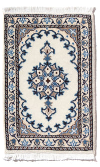Alfombra persa - Nain - 60 x 40 cm - crema