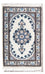 Alfombra persa - Nain - 60 x 40 cm - azul claro