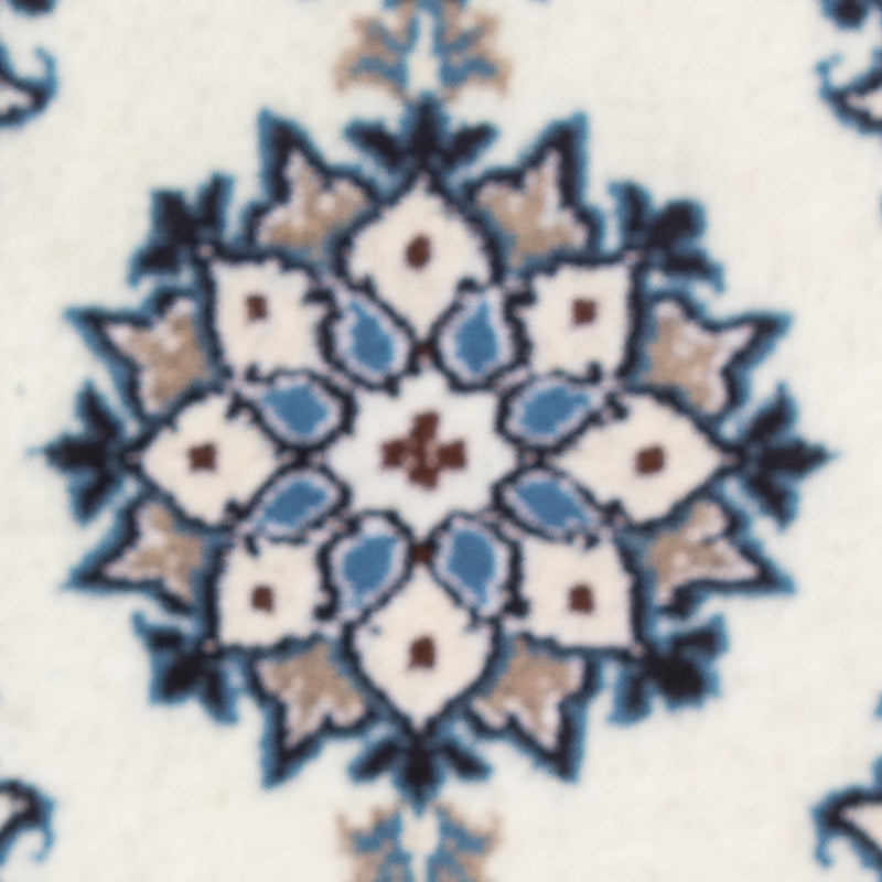 Alfombra persa - Nain - 60 x 40 cm - azul claro