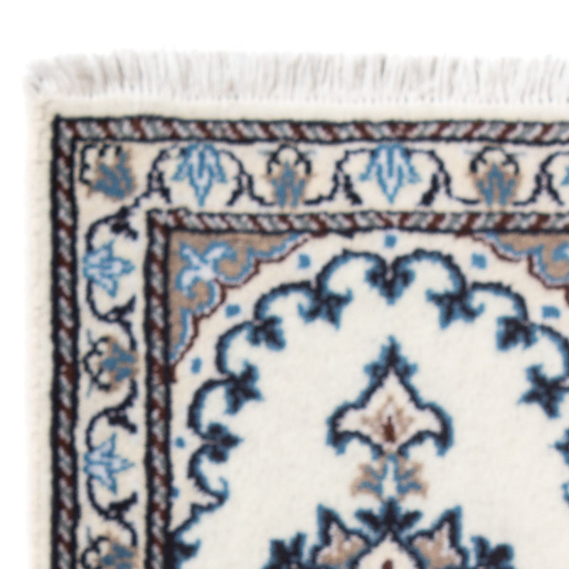 Alfombra persa - Nain - 60 x 40 cm - azul claro