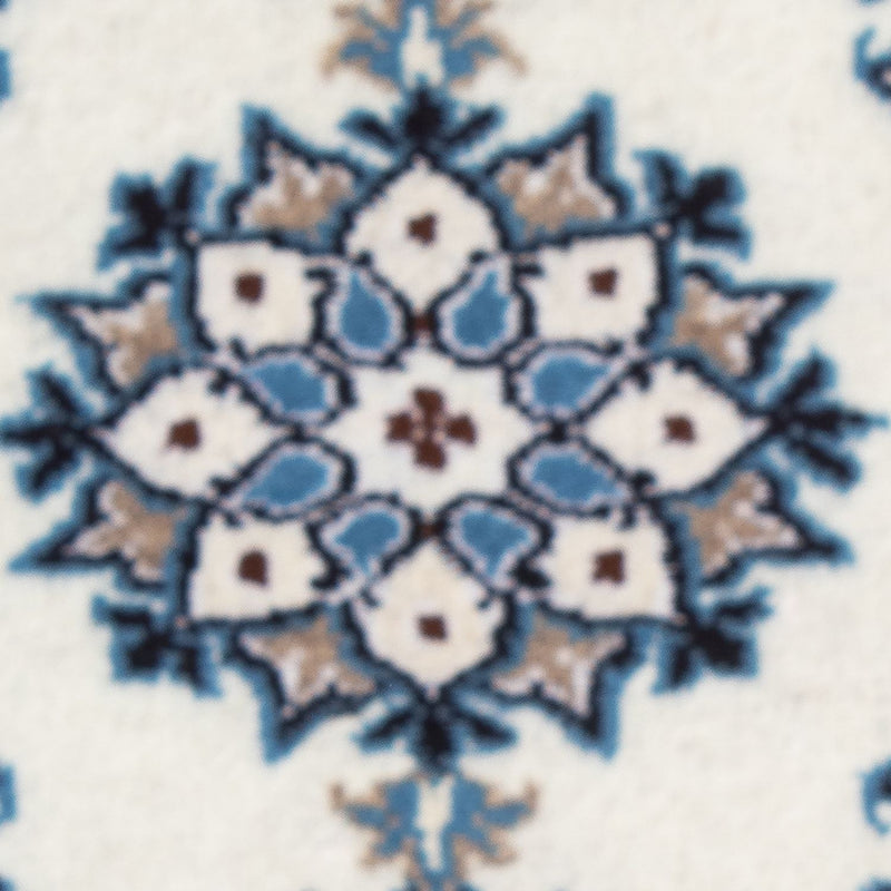 Alfombra persa - Nain - 60 x 40 cm - azul claro