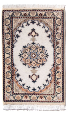 Alfombra persa - Nain - 60 x 40 cm - crema