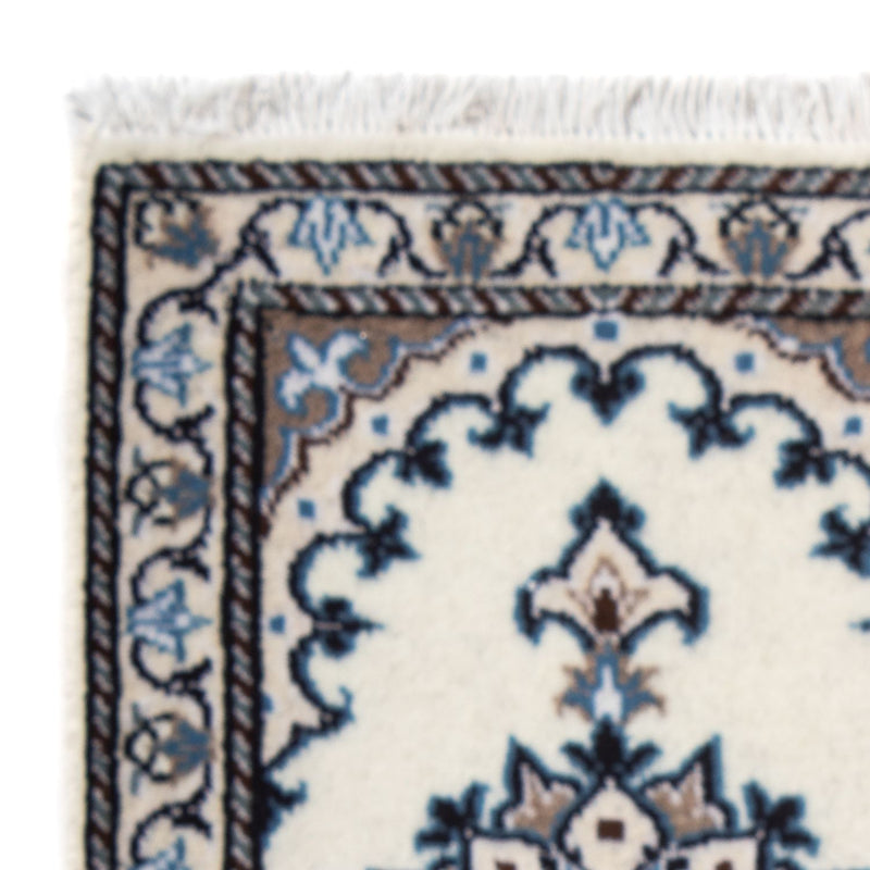 Alfombra persa - Nain - 60 x 40 cm - azul claro