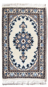 Alfombra persa - Nain - 60 x 40 cm - crema