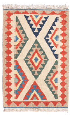 Alfombra Kelim - Oriental - 95 x 62 cm - multicolor