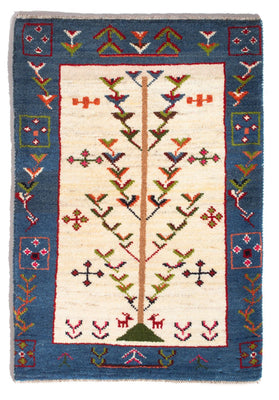 Alfombra Gabbeh - Persa - 92 x 63 cm - multicolor