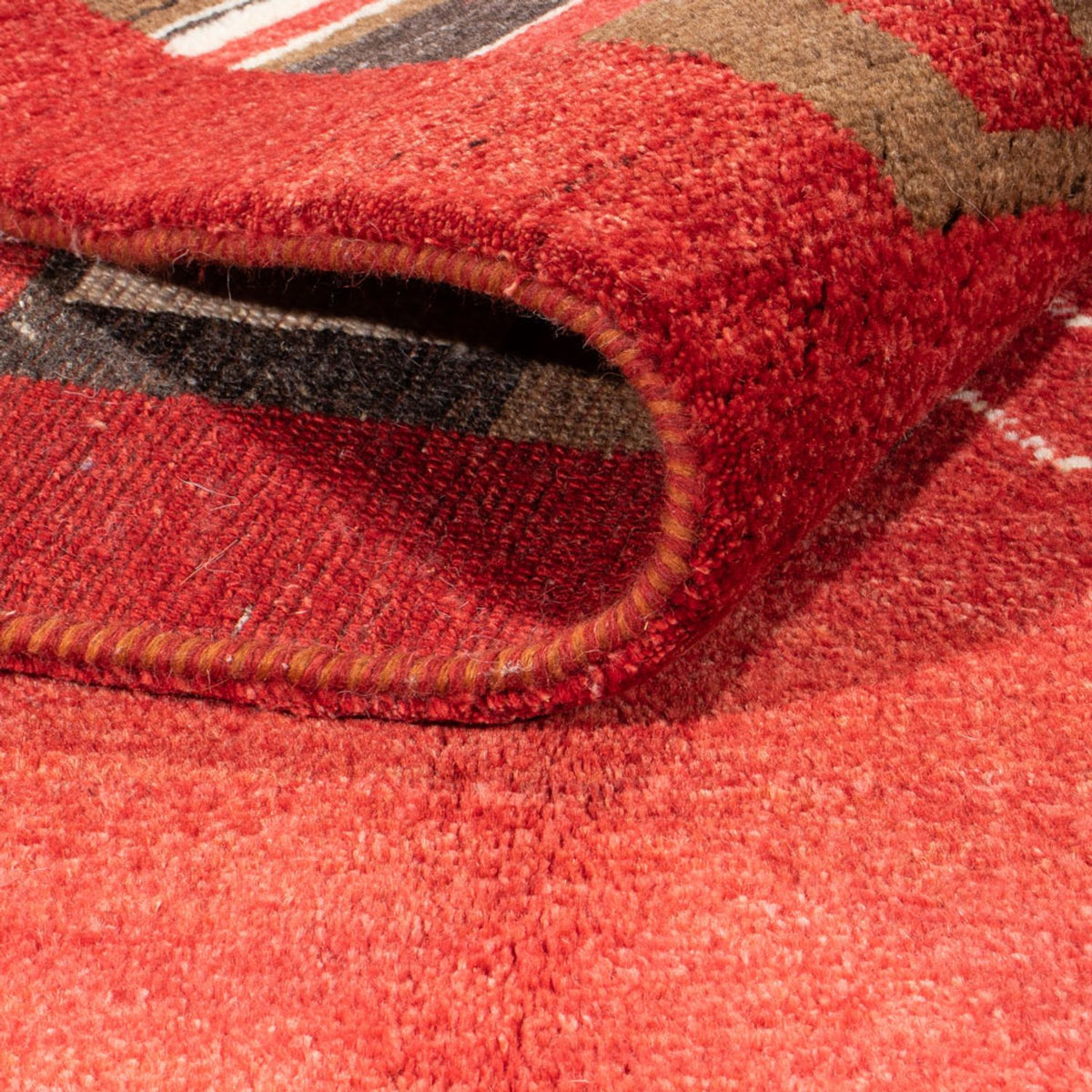 Alfombra Gabbeh - Persa - 191 x 147 cm - rojo