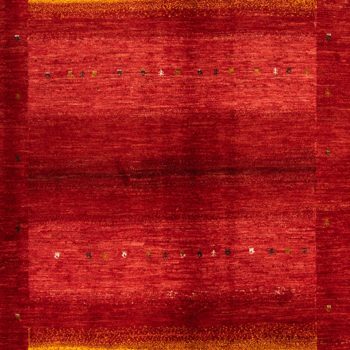 Alfombra Gabbeh - Loribaft Persa - 347 x 257 cm - rojo