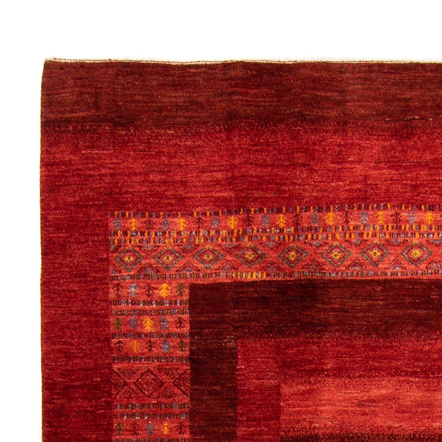 Alfombra Gabbeh - Loribaft Persa - 297 x 205 cm - rojo