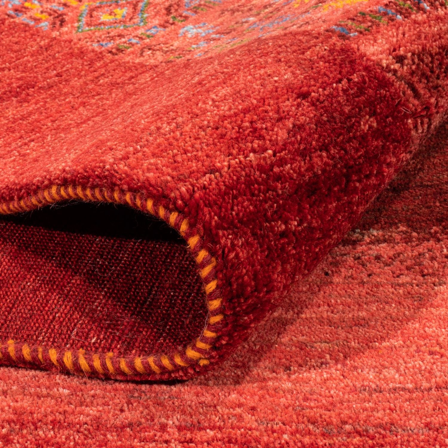 Alfombra Gabbeh - Loribaft Persa - 297 x 205 cm - rojo