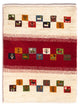 Gabbeh persa Alfombra 90x66cm - Perserteppich Wollteppich