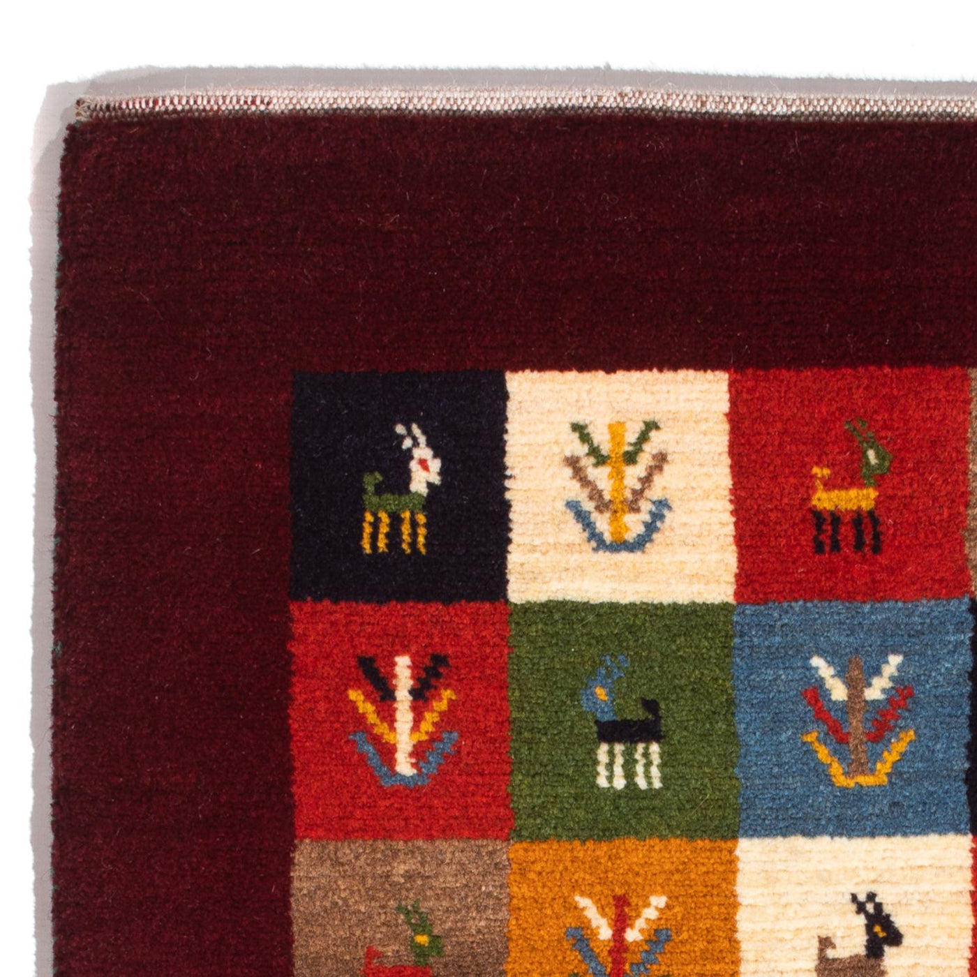 Gabbeh persa Alfombra 88x61cm - Perserteppich Wollteppich