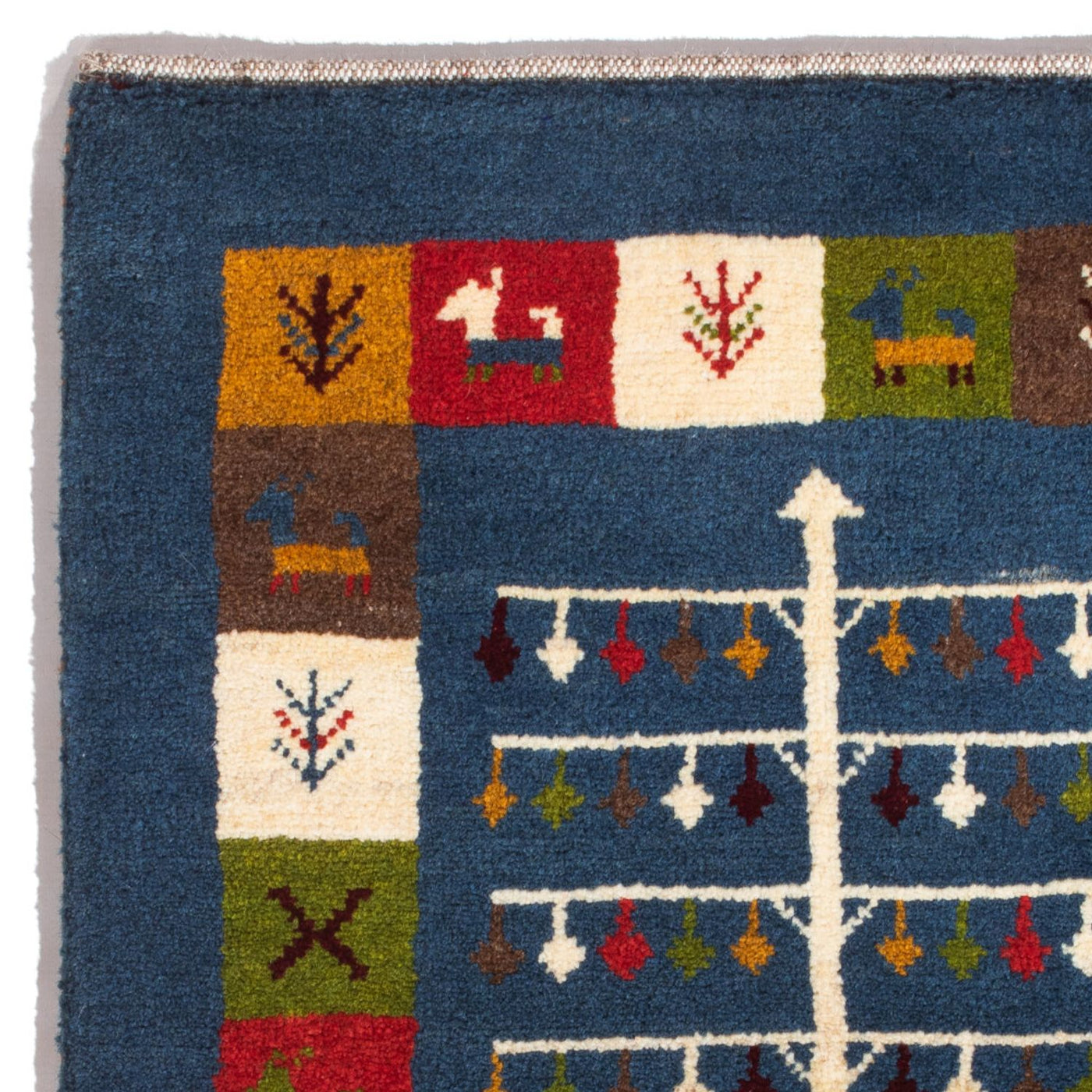 Gabbeh persa Alfombra 90x62cm - Perserteppich Wollteppich