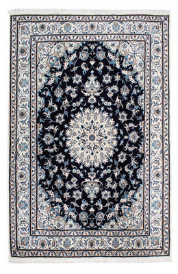 Alfombra persa - Nain - 239 x 166 cm - azul oscuro