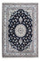 Alfombra persa - Nain - 239 x 166 cm - azul oscuro
