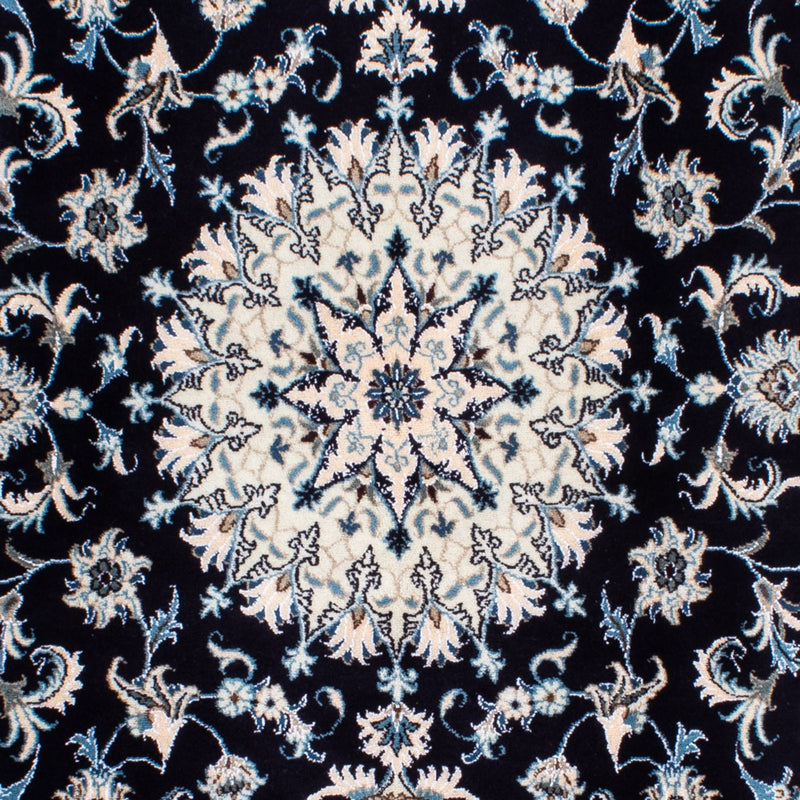 Alfombra persa - Nain - 239 x 166 cm - azul oscuro