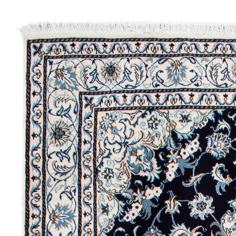 Alfombra persa - Nain - 239 x 166 cm - azul oscuro